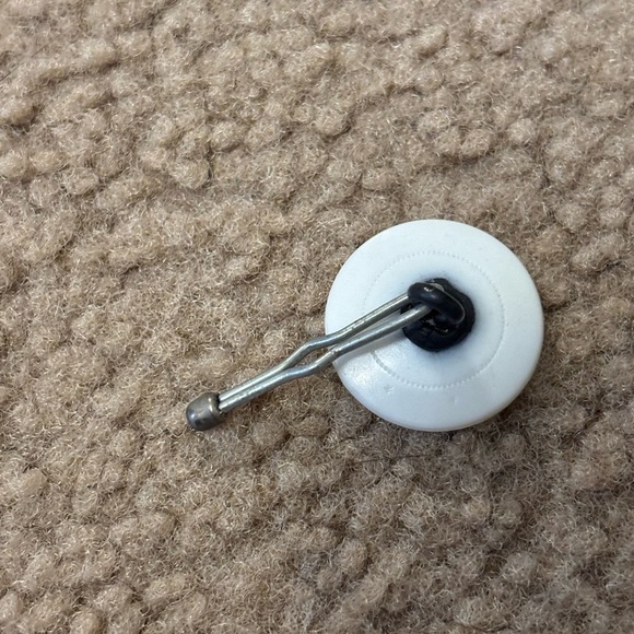 White Vintage Anchor Button With Shank Acrylic Lot Of 14 - Picture 5 of 12